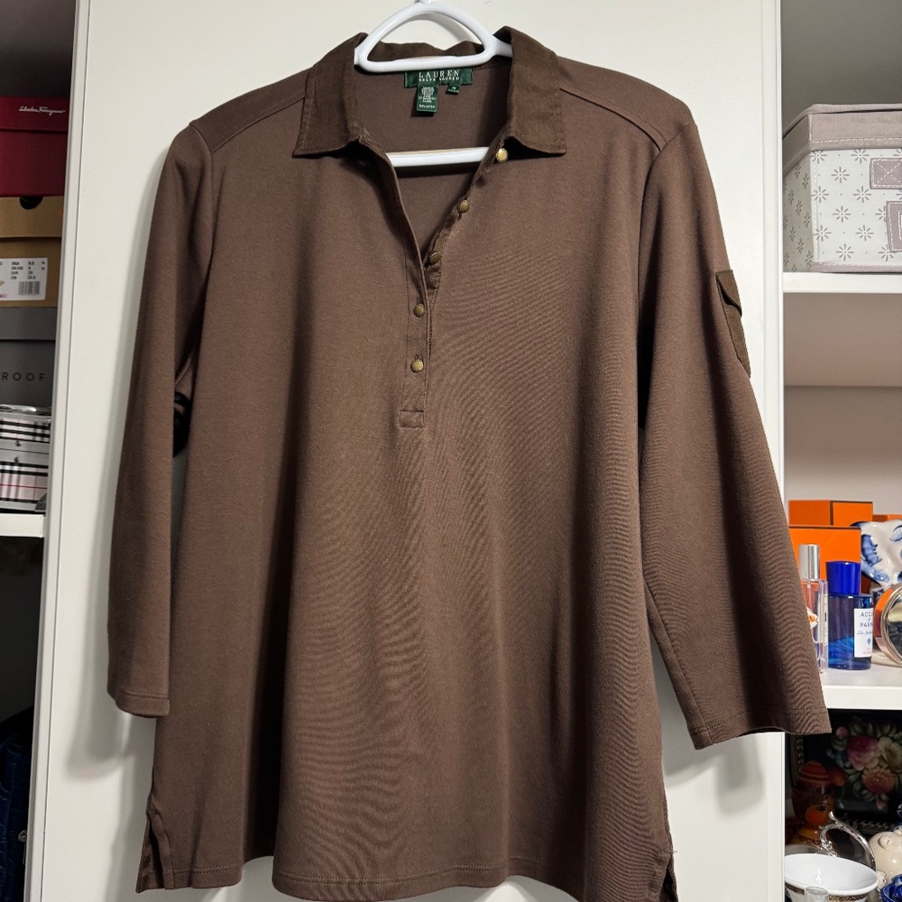 Lauren Ralph Lauren, Size 1X, 100% Cotton